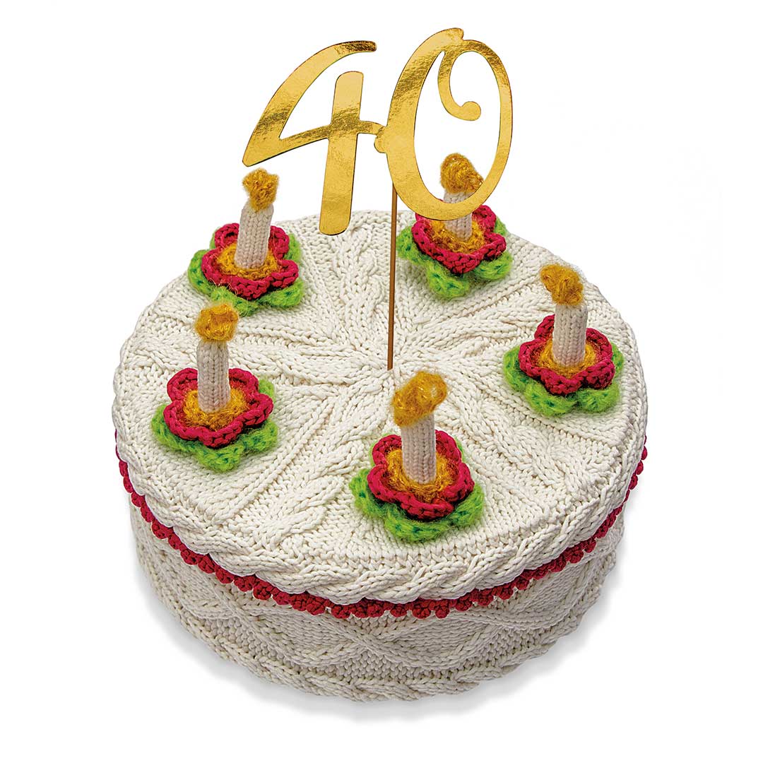 Purpur Wolle Torte 40 Jahre Jubiläum